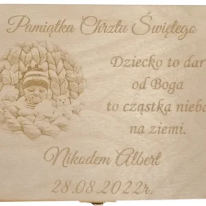 Pudełko wspomnień z grawerem zdjęcia